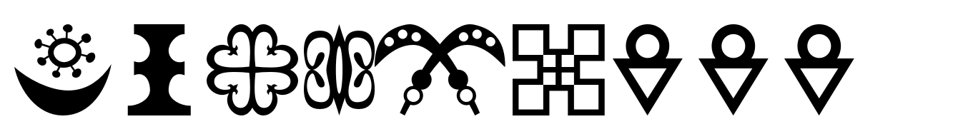 Adinkra Symbols Regular